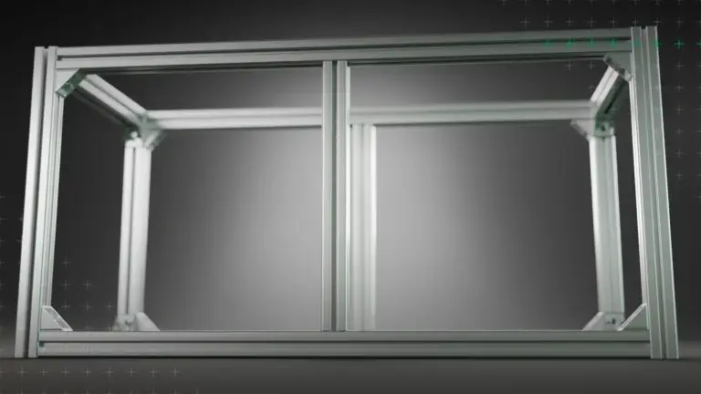 Aquarium Gestell aus Maschinenbauprofilen