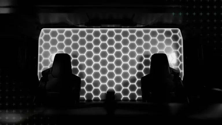 Wabenplatte als Fahrzeugplatte in einem Fahrzeug