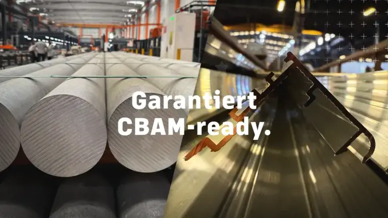 Bolzen im Presswerk und Profile im Lager – CBAM-ready