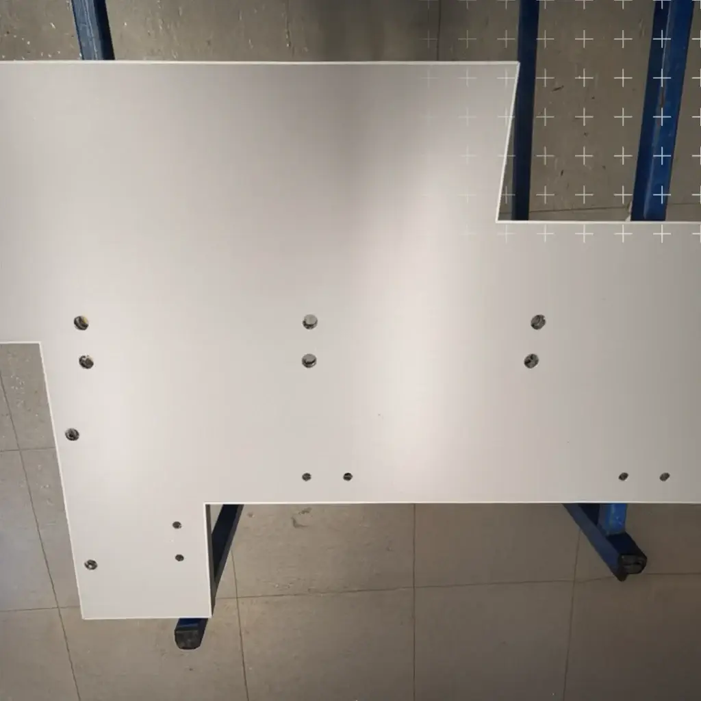 Bearbeitete LUXBOARD Aluminium-Verbundplatte