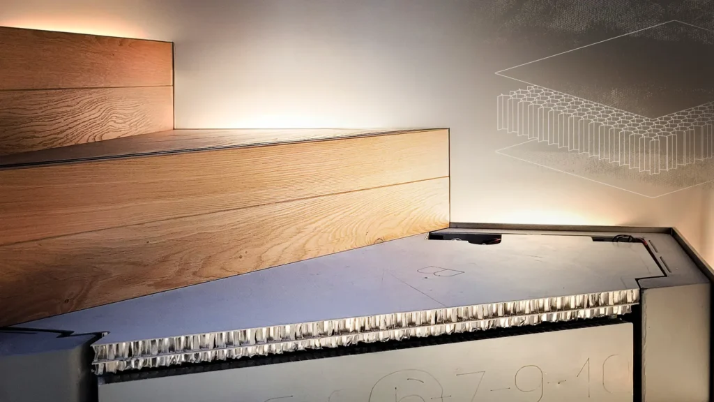 Treppenstufen aus LUXBOARD Verbundplatten